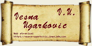Vesna Ugarković vizit kartica
